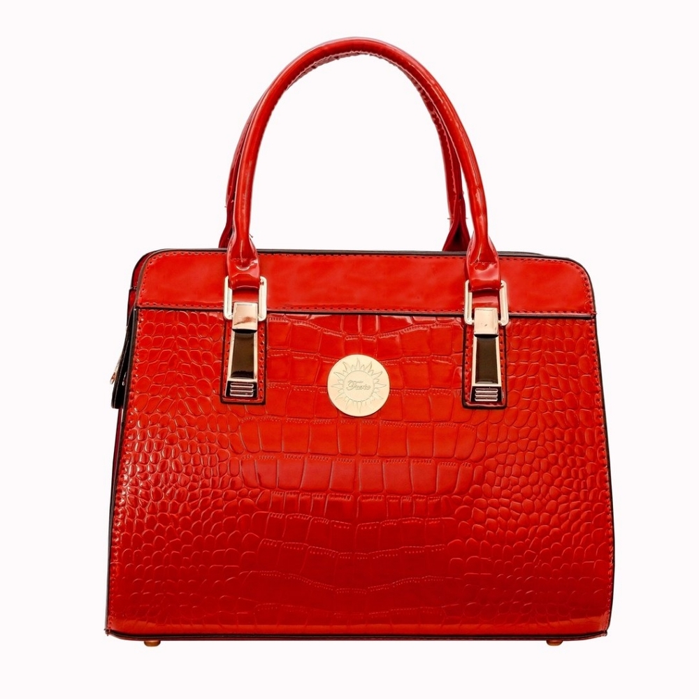 Zuri Top Handle Tote - Red